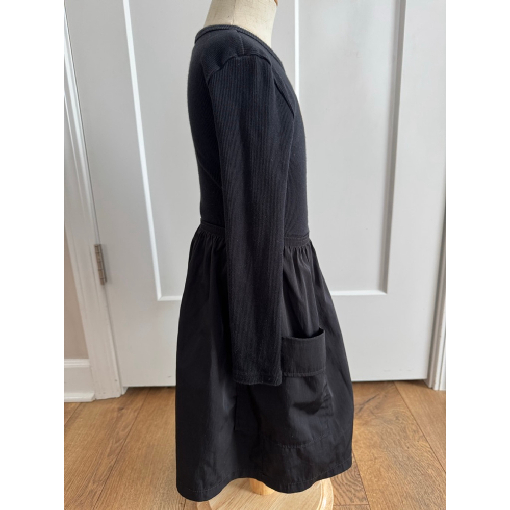 Girls ZARA Casual Dress Size 6 Black with Gold Iowa Hawkeyes Logo - Picture 2 of 6